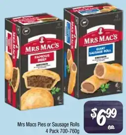Farmer Jack's Mrs Macs Pies or Sausage Rolls offer