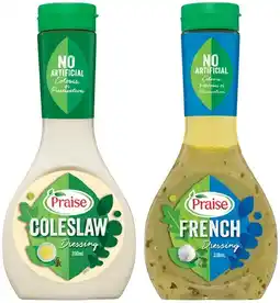 IGA Praise Dressing 330mL Selected Varieties offer