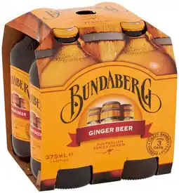 IGA Bundaberg Drinks 4x375mL Selected Varieties offer