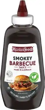 IGA MasterFoods Smokey Barbecue or Aussie Farmers Tomato Squeezy Sauce 500mL offer