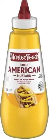 IGA MasterFoods Mild American Mustard 550g offer