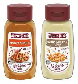 IGA MasterFoods No Rules Sauce 250mL Selected Varieties offer