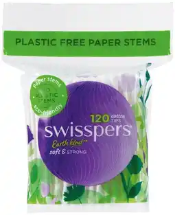 IGA Swisspers Cotton Tips Paper Stems 120 Pack offer