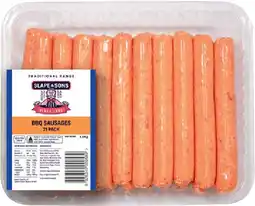 IGA Slape & Sons BBQ Sausages 1.5kg offer