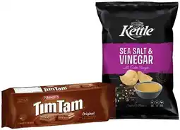 IGA Arnott’s Tim Tam Chocolate Biscuits 165‑200g or Kettle Chips 135‑165g Selected Varieties offer