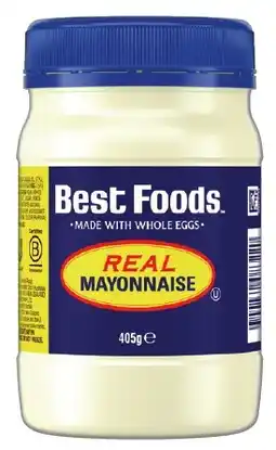 IGA Best Foods Real Mayonnaise 405g offer