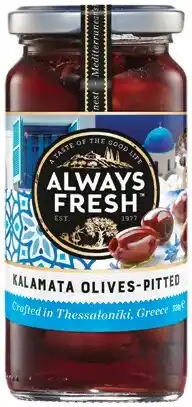 IGA Always Fresh Kalamata Olives 220g Selected Varieties offer