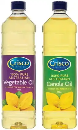 IGA Crisco Vegetable or Canola Oil 750mL offer