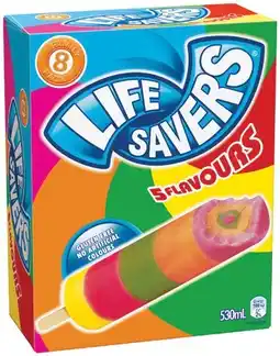 IGA Life Savers Ice Block 8 Pack offer