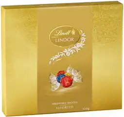 IGA Lindt Lindor Chocolate Gift Box 147‑150g Selected Varieties offer