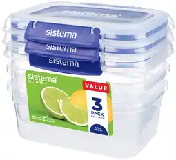 IGA Sistema Klip It + 1L 3 Pack offer