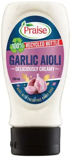 IGA Praise Garlic Aioli 250mL offer
