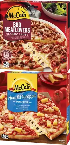 IGA McCain Family Pizza 490‑500g Selected Varieties offer
