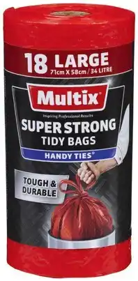 IGA Multix Super Strong Handy Ties Tidy Bags Large 18 Pack offer