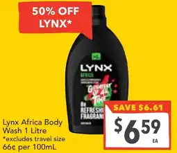 Supa Valu Lynx Africa Body Wash offer