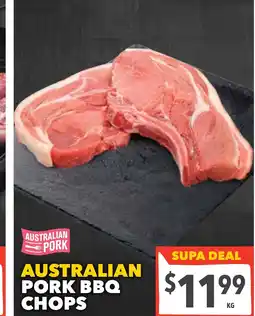 Supa Valu Australian pork bbq chops offer