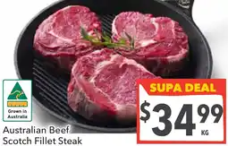 Supa Valu Australian beef scotch fillet steak offer