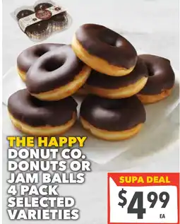 Supa Valu The happy donut co. donuts or jam balls offer
