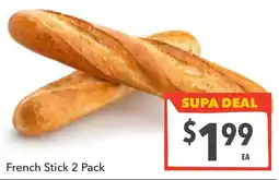 Supa Valu French stick 2 pack offer