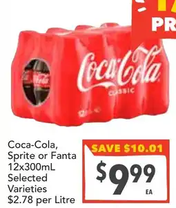 Supa Valu Coca-Cola, Sprite or Fanta Selected Varieties offer