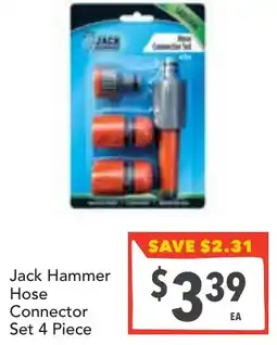 Supa Valu Jack Hammer Hose Connector Set 4 Piece offer