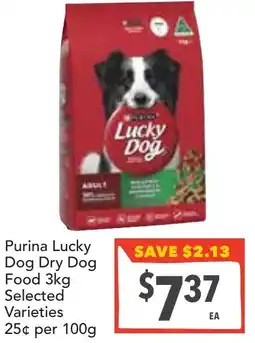 Supa Valu Purina Lucky Dog Dry Dog Food Selected Varieties offer