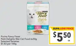 Supa Valu Petit Delights Wet Cat Food Selected Varieties offer