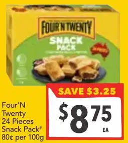 Supa Valu Four'N Twenty Snack Pack offer