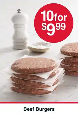 Australian Butchers Beef Burgers offer