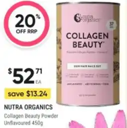 Healthy Life Nutra organics Collagen Beauty Powder Unflavoured offer
