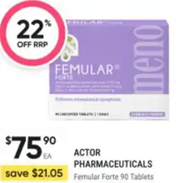 Healthy Life Actor pharmaceuticals Femular Forte offer