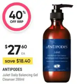 Healthy Life Antipodes Juliet Daily Balancing Gel Cleanser offer