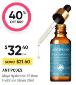 Healthy Life Antipodes Maya Hyaluronic 72-Hour Hydration Serum offer