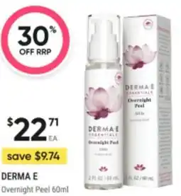 Healthy Life DERMA E Overnight Peel offer