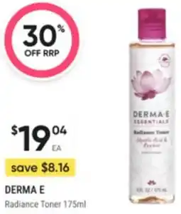 Healthy Life DERMA E Radiance Toner offer