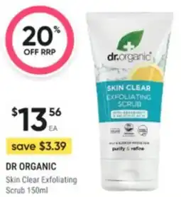 Healthy Life DR ORGANIC Skin Clear Exfoliating Scrub offer