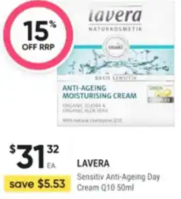 Healthy Life LAVERA Sensitiv Anti-Ageing Day Cream Q10 offer