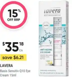 Healthy Life LAVERA Basis Sensitiv Q10 Eye Cream offer