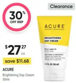 Healthy Life Acure Brightening Day Cream offer