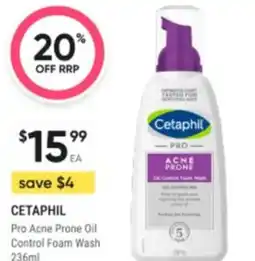 Healthy Life Cetaphil Pro Acne Prone Oil Control Foam Wash offer