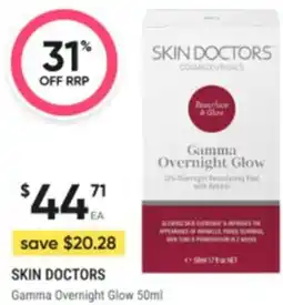 Healthy Life SKIN DOCTORS Gamma Overnight Glow offer