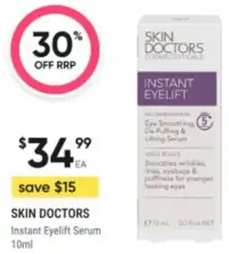 Healthy Life SKIN DOCTORS Instant Eyelift Serum offer