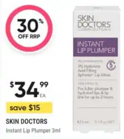 Healthy Life SKIN DOCTORS Instant Lip Plumper offer