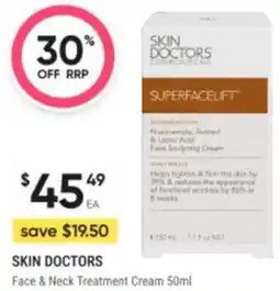 Healthy Life SKIN DOCTORS Face & Neck Treatment Cream offer