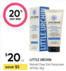 Healthy Life Little urchin Natural Clear Zinc Sunscreen SPF50+ offer