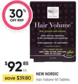 Healthy Life New nordic Hair Volume 90 Tablets offer