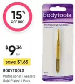 Healthy Life Bodytools Professional Tweezers Gold Plated offer