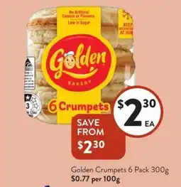 Foodworks Golden crumpets offer