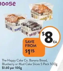 Foodworks Blueberry or mud cake slices offer
