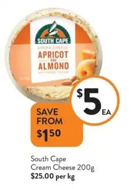 Foodworks South cape cream cheese offer